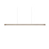 LZF Lamps I-Line Long Suspension, gris / canopy blanc mat