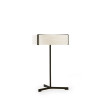 LZF Lamps Thesis Table, blanc ivoire / noir mat