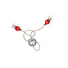 Serien Lighting Poppy Ceiling/Wall 2, arms beige, shades ruby red