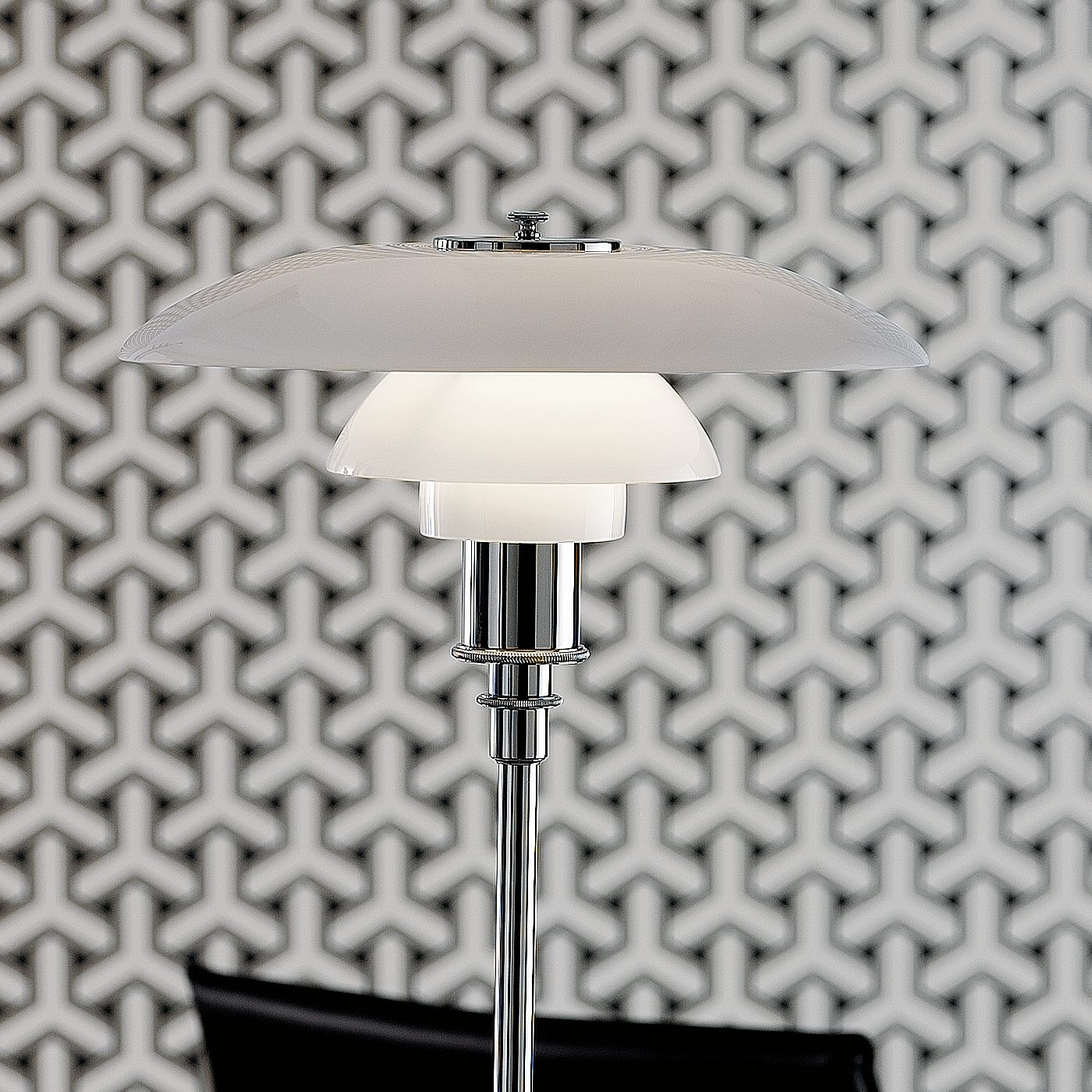 Louis Poulsen PH 3½-2 ½ Floor Lamp in Black