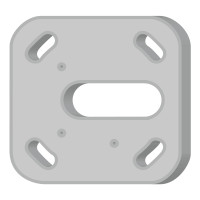 Trizo21 Code 1 Deckenabdeckplatte für Außenbereich