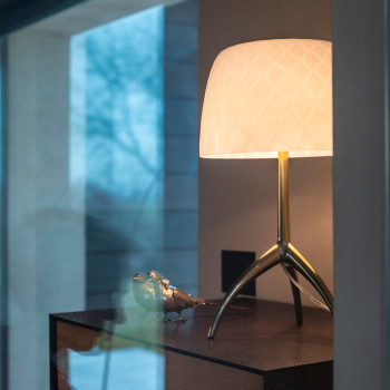 Lampe de table lampe de lecture en verre lampe d'appoint variateur