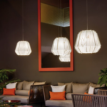 LZF Lamps Stitches Bamako Suspension application example