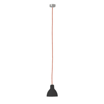 Rotaliana Luxy H5, red cable, glossy black shade