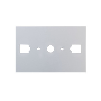 Serien Lighting SML Wall Halogen Wandabdeckplatte für Wandleuchte, mittelgroße Ausführung (M), Aluminium silber eloxiert