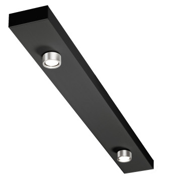 LDM Ecco LED Mini Duo, schwarz pulverbeschichtet, glänzend