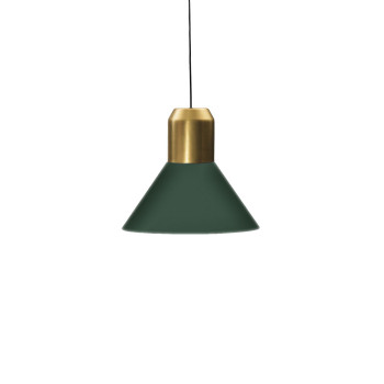 ClassiCon Bell Light Fabric, ⌀ 45cm, Messing / Grün