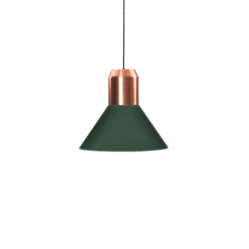 ClassiCon Bell Light Fabric, ⌀ 45cm, Kupfer / Grün