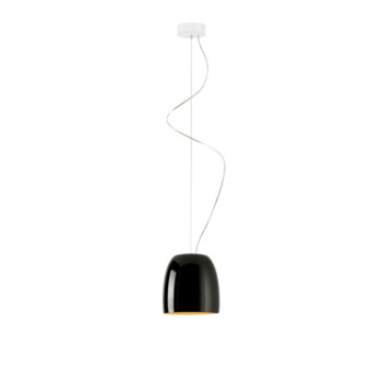 Prandina Notte S1 LED, schwarz glänzend, innen Blattgold
