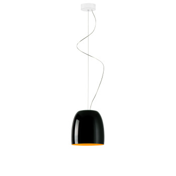 Prandina Notte S5 LED, schwarz glänzend, innen Blattgold