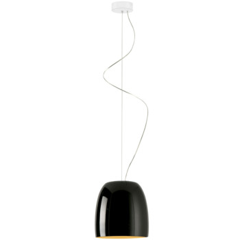 Prandina Notte S7 LED, schwarz glänzend, innen Blattgold