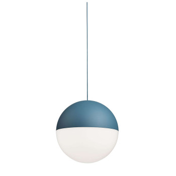 Flos String Light Sphere, blau, 12m, Touch-Dimmer