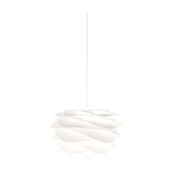 UMAGE Carmina Mini Pendant Light, white with white cord set