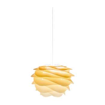 UMAGE Carmina Mini Pendant Light, sahara yellow with white cord set