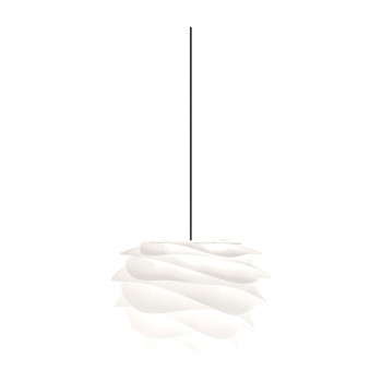 UMAGE Carmina Mini Pendant Light, white with black cord set