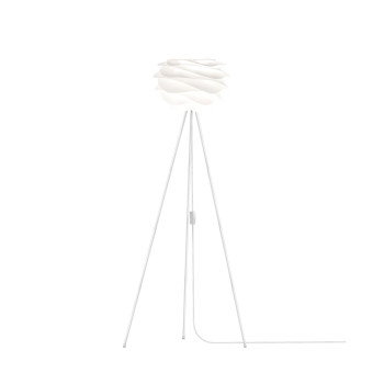 UMAGE Carmina Mini Floor Lamp, white with white tripod