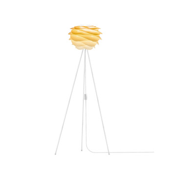 UMAGE Carmina Mini Floor Lamp, sahara yellow with white tripod