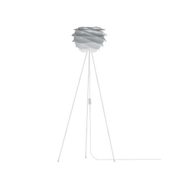 UMAGE Carmina Mini Floor Lamp, misty grey with white tripod