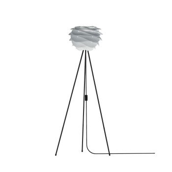UMAGE Carmina Mini Floor Lamp, misty grey with black tripod