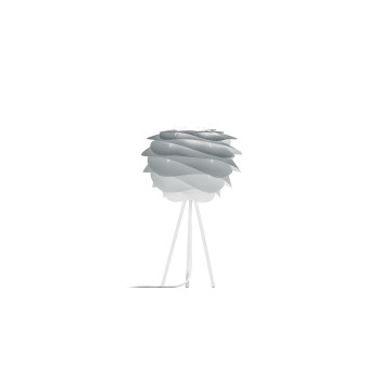 UMAGE Carmina Mini Table Lamp, misty grey with white tripod