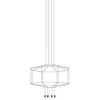 Vibia Wireflow 8 LEDs, Durchmesser 150cm (0299)