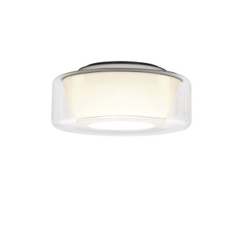 Serien Lighting Curling Ceiling S LED, 2700K, Glasschirm klar, Reflektor konisch opal