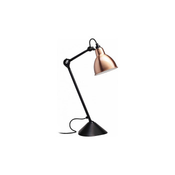 DCWéditions Lampe Gras N°205 Round, copper shade (white inside)