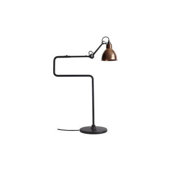 DCWéditions Lampe Gras N°317 Round, raw copper shade
