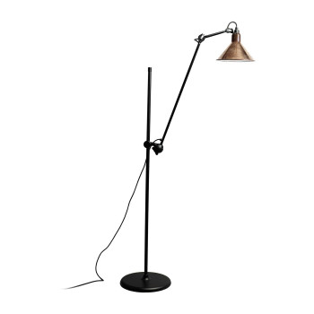 DCWéditions Lampe Gras N°215 Conic, raw copper shade (white inside)