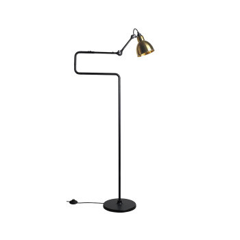 DCWéditions Lampe Gras N°411 Round, brass shade