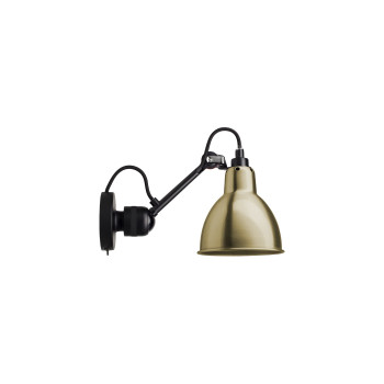 DCWéditions Lampe Gras N°304 Black Round, Schirm Messing