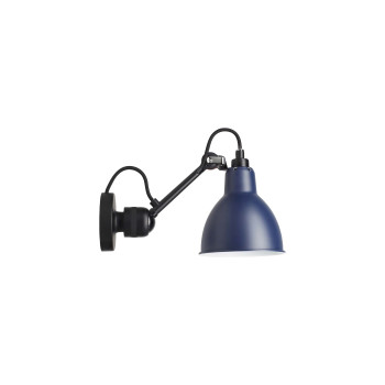 DCWéditions Lampe Gras N°304 Black Round, Schirm blau