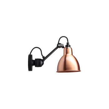 DCWéditions Lampe Gras N°304 Black Round, copper shade