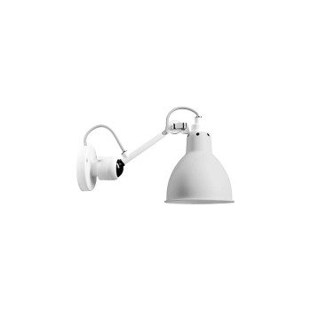 DCWéditions Lampe Gras N°304 White Round, frosted glass shade