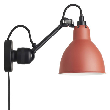 DCWéditions Lampe Gras N°304 CA Round, Schirm rot