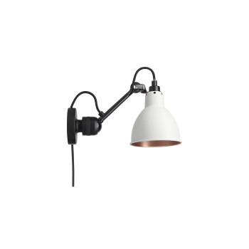 DCWéditions Lampe Gras N°304 CA Round, white shade (copper inside)
