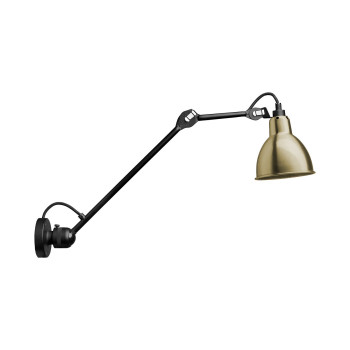 DCWéditions Lampe Gras N°304 L40 Round, brass shade