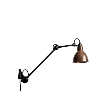 DCWéditions Lampe Gras N°222 Round, raw copper shade