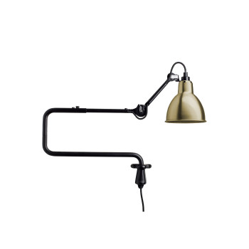 DCWéditions Lampe Gras N°303 Round, brass shade
