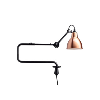 DCWéditions Lampe Gras N°303 Round, copper shade (white inside)
