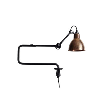DCWéditions Lampe Gras N°303 Round, raw copper shade