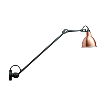 DCWéditions Lampe Gras N°304 L60 Round, copper shade (white inside)