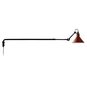 DCWéditions Lampe Gras N°213 Conic, Schirm rot