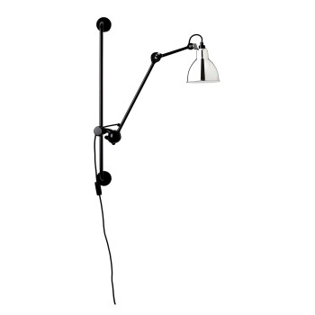 DCWéditions Lampe Gras N°210 Round, chromed shade