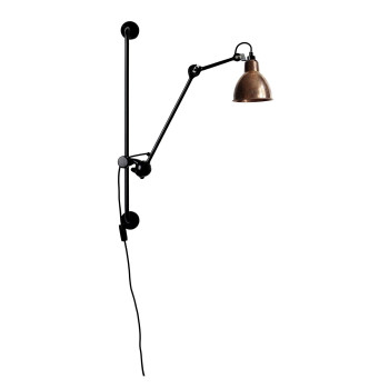 DCWéditions Lampe Gras N°210 Round, raw copper shade