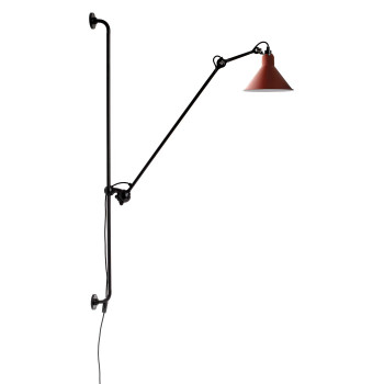 DCWéditions Lampe Gras N°214 Conic, Schirm rot