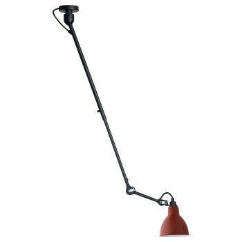 DCWéditions Lampe Gras N°302 Round, Schirm rot