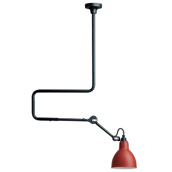 DCWéditions Lampe Gras N°312 Round, Schirm rot