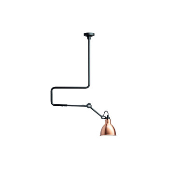 DCWéditions Lampe Gras N°312 Round, copper shade (white inside)
