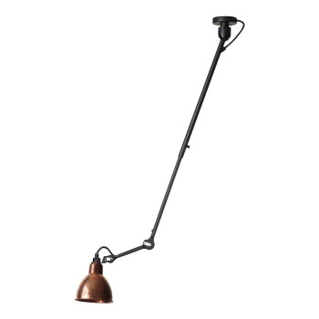 DCWéditions Lampe Gras N°302 L Round, raw copper shade